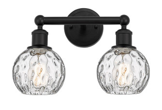 Edison Two Light Bath Vanity in Matte Black (405|6162WBKG12156)