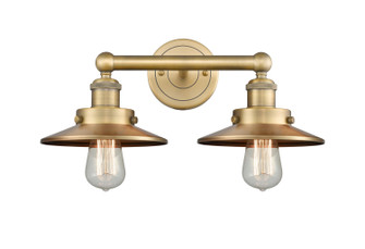 Downtown Urban Two Light Bath Vanity in Brushed Brass (405|6162WBBM4BB)