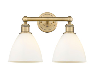 Edison Two Light Bath Vanity in Brushed Brass (405|6162WBBGBD751) Edison Two Light Bath Vanity in Brushed Brass (405|6162WBBGBD751)