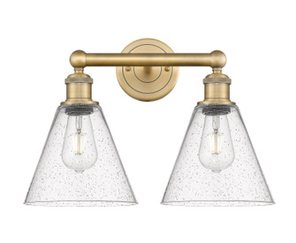 Edison Two Light Bath Vanity in Brushed Brass (405|6162WBBGBC84)