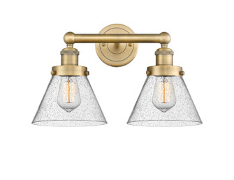 Edison Two Light Bath Vanity in Brushed Brass (405|6162WBBG44)