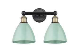 Edison Two Light Bath Vanity in Black Antique Brass (405|6162WBABMBD75SF)