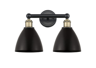 Edison Two Light Bath Vanity in Black Antique Brass (405|6162WBABMBD75BK)