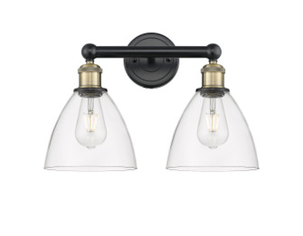 Edison Two Light Bath Vanity in Black Antique Brass (405|6162WBABGBD752)