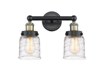 Edison Two Light Bath Vanity in Black Antique Brass (405|6162WBABG513)