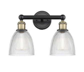 Edison Two Light Bath Vanity in Black Antique Brass (405|6162WBABG382)