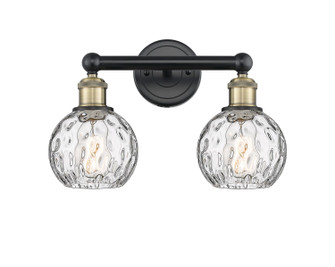 Edison Two Light Bath Vanity in Black Antique Brass (405|6162WBABG12156)