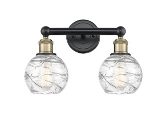 Edison Two Light Bath Vanity in Black Antique Brass (405|6162WBABG12136)