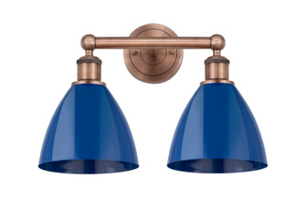 Edison Two Light Bath Vanity in Antique Copper (405|6162WACMBD75BL)