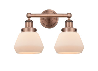 Edison Two Light Bath Vanity in Antique Copper (405|6162WACG171)