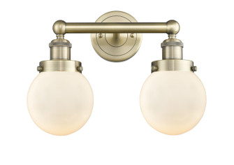 Edison Two Light Bath Vanity in Antique Brass (405|6162WABG2016)