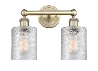 Edison Two Light Bath Vanity in Antique Brass (405|6162WABG112)