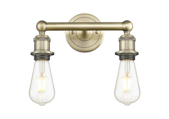 Edison Two Light Bath Vanity in Antique Brass (405|6162WAB)