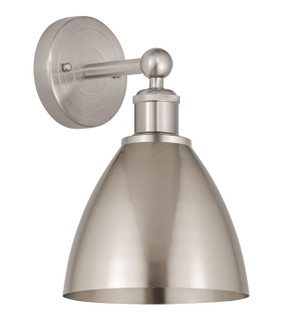 Edison One Light Wall Sconce in Brushed Satin Nickel (405|6161WSNMBD75SN)