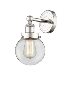 Edison One Light Wall Sconce in Polished Nickel (405|6161WPNG2026) Edison One Light Wall Sconce in Polished Nickel (405|6161WPNG2026)
