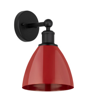 Edison One Light Wall Sconce in Matte Black (405|6161WBKMBD75RD)