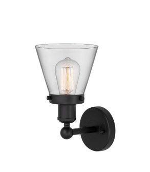 Edison One Light Wall Sconce in Matte Black (405|6161WBKG62)
