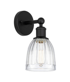 Edison One Light Wall Sconce in Matte Black (405|6161WBKG442) Edison One Light Wall Sconce in Matte Black (405|6161WBKG442)