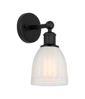 Edison One Light Wall Sconce in Matte Black (405|6161WBKG441)