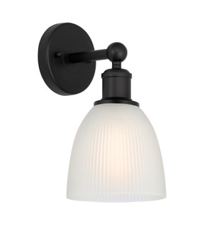 Edison One Light Wall Sconce in Matte Black (405|6161WBKG381)