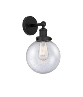 Edison One Light Wall Sconce in Matte Black (405|6161WBKG2048)