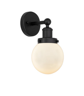 Edison One Light Wall Sconce in Matte Black (405|6161WBKG2016)
