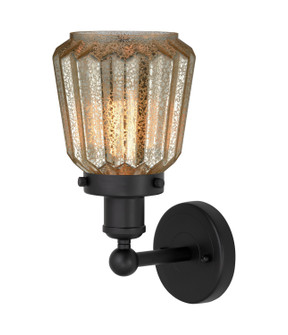Edison One Light Wall Sconce in Matte Black (405|6161WBKG146)