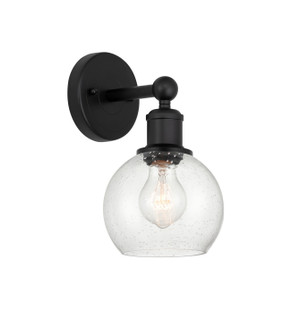 Edison One Light Wall Sconce in Matte Black (405|6161WBKG1246)