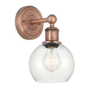 Edison One Light Wall Sconce in Antique Copper (405|6161WACG1226) Edison One Light Wall Sconce in Antique Copper (405|6161WACG1226)