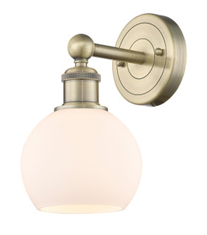 Edison One Light Wall Sconce in Antique Brass (405|6161WABG1216)