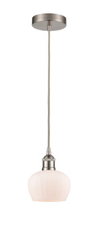 Edison One Light Mini Pendant in Brushed Satin Nickel (405|6161PSNG91)