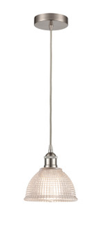 Edison One Light Mini Pendant in Brushed Satin Nickel (405|6161PSNG422)