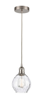 Edison One Light Mini Pendant in Brushed Satin Nickel (405|6161PSNG362)