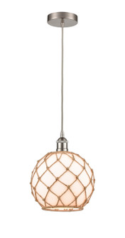 Edison One Light Mini Pendant in Brushed Satin Nickel (405|6161PSNG12110RB)