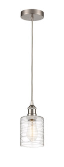 Edison One Light Mini Pendant in Brushed Satin Nickel (405|6161PSNG1113)