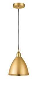 Edison One Light Mini Pendant in Satin Gold (405|6161PSGMBD75SG)