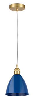 Edison One Light Mini Pendant in Satin Gold (405|6161PSGMBD75BL)