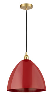Edison One Light Mini Pendant in Satin Gold (405|6161PSGMBD16RD)