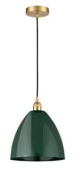 Edison One Light Mini Pendant in Satin Gold (405|6161PSGMBD12GR)