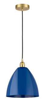 Edison One Light Mini Pendant in Satin Gold (405|6161PSGMBD12BL)