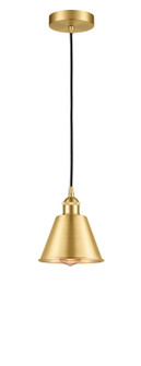 Edison One Light Mini Pendant in Satin Gold (405|6161PSGM8SG)