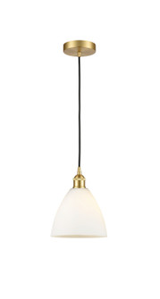 Edison One Light Mini Pendant in Satin Gold (405|6161PSGGBD751)