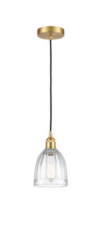 Edison One Light Mini Pendant in Satin Gold (405|6161PSGG442)