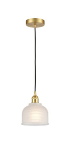 Edison One Light Mini Pendant in Satin Gold (405|6161PSGG411)
