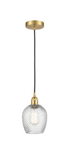 Edison One Light Mini Pendant in Satin Gold (405|6161PSGG292)