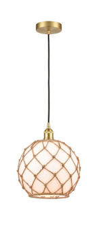 Edison One Light Mini Pendant in Satin Gold (405|6161PSGG12110RB)
