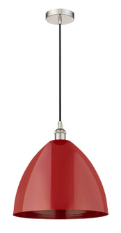 Edison One Light Mini Pendant in Polished Nickel (405|6161PPNMBD16RD)