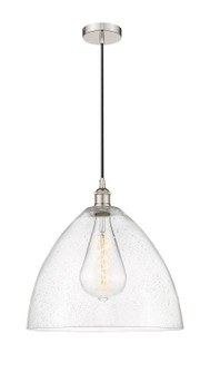 Edison One Light Pendant in Polished Nickel (405|6161PPNGBD164)