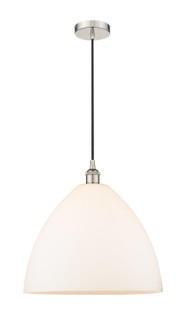 Edison One Light Pendant in Polished Nickel (405|6161PPNGBD161)