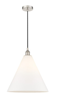 Edison One Light Pendant in Polished Nickel (405|6161PPNGBC161)